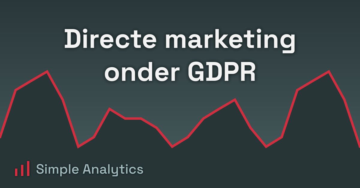 Directe marketing onder GDPR