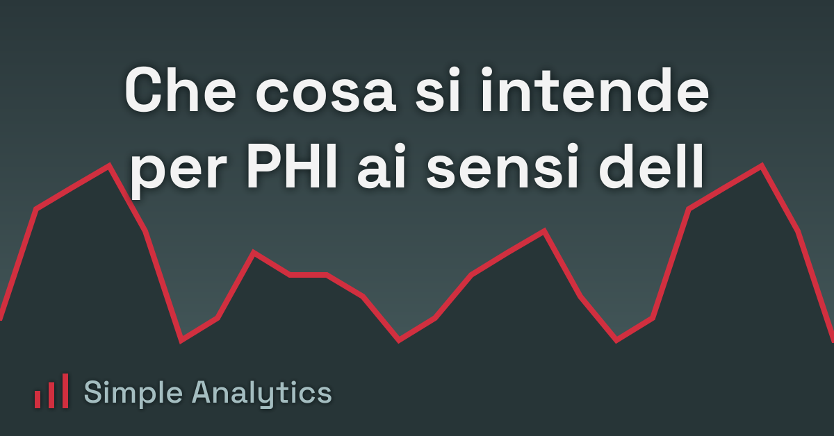 Che cosa si intende per PHI ai sensi dell'HIPAA?