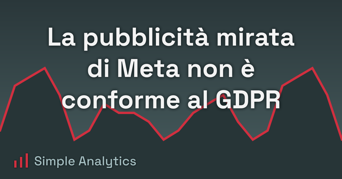 La pubblicità mirata di Meta non è conforme al GDPR