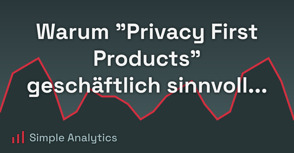 Warum "Privacy First Products" geschäftlich sinnvoll sein werden