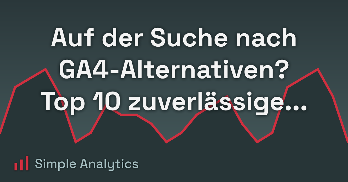 Auf der Suche nach GA4-Alternativen? Top 10 zuverlässige Optionen für Google Analyticss