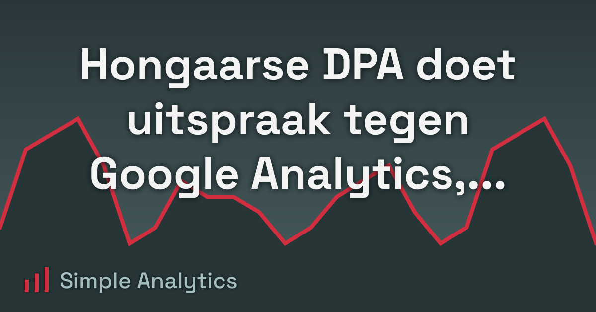 Hongaarse DPA doet uitspraak tegen Google Analytics, volgens GDPRtoday