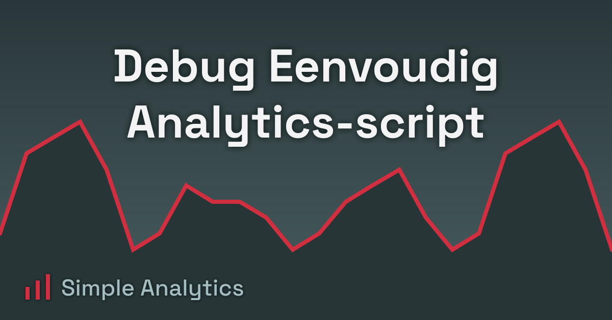 Debug Eenvoudig Analytics-script