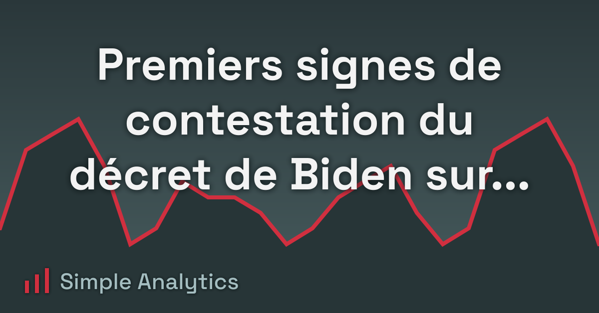 Premiers signes de contestation du décret de Biden sur les transferts de données