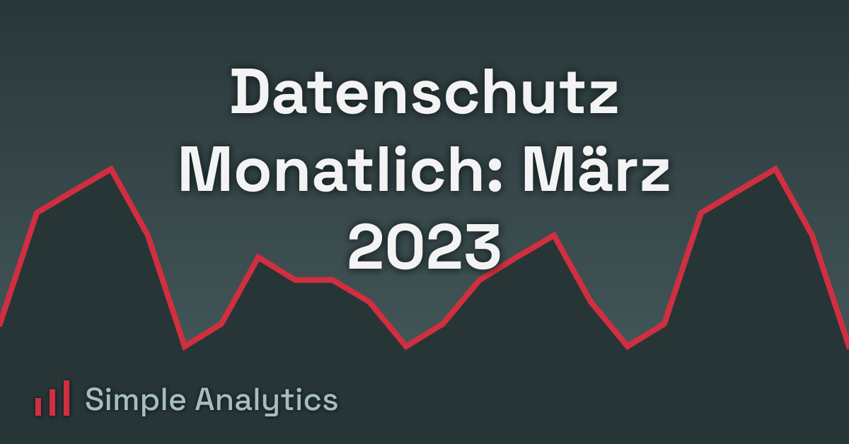 Datenschutz Monatlich: März 2023