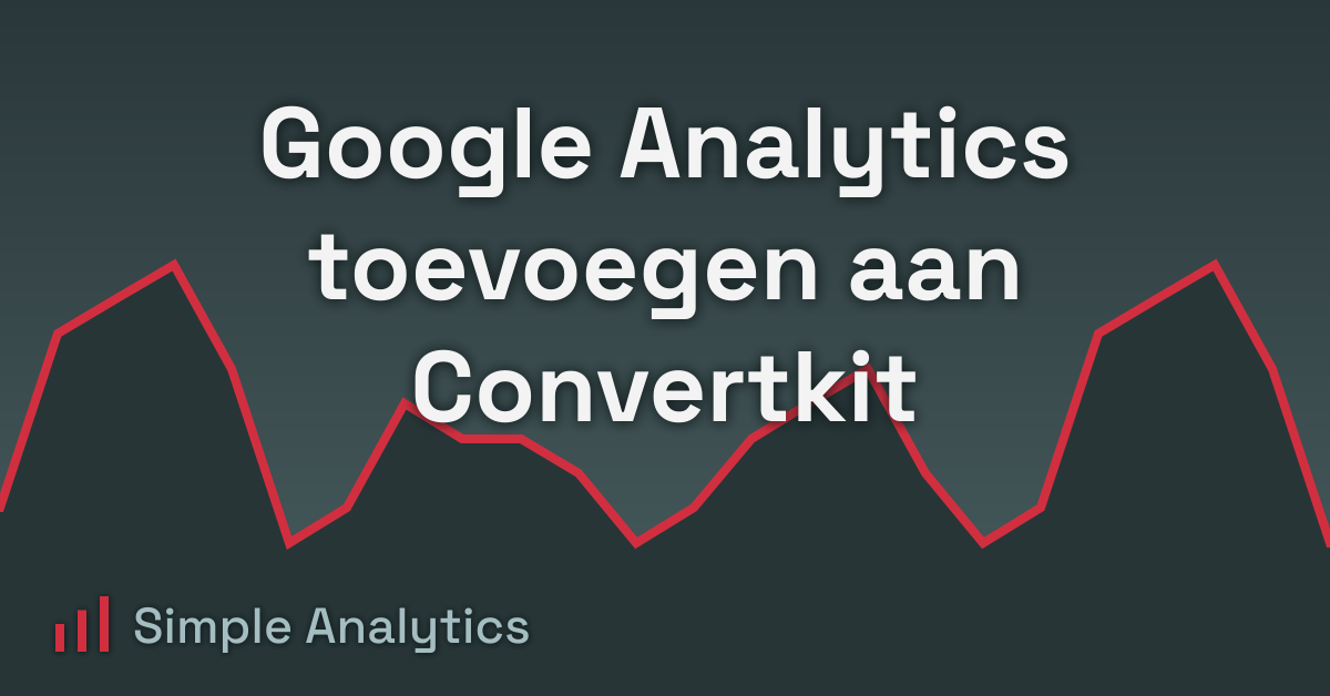 Google Analytics toevoegen aan Convertkit
