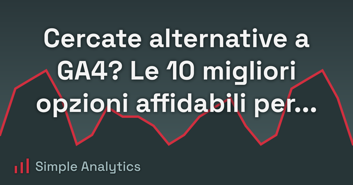 Cercate alternative a GA4? Le 10 migliori opzioni affidabili per Google Analyticss