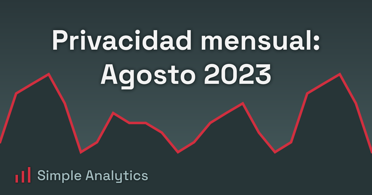 Privacidad mensual: Agosto 2023