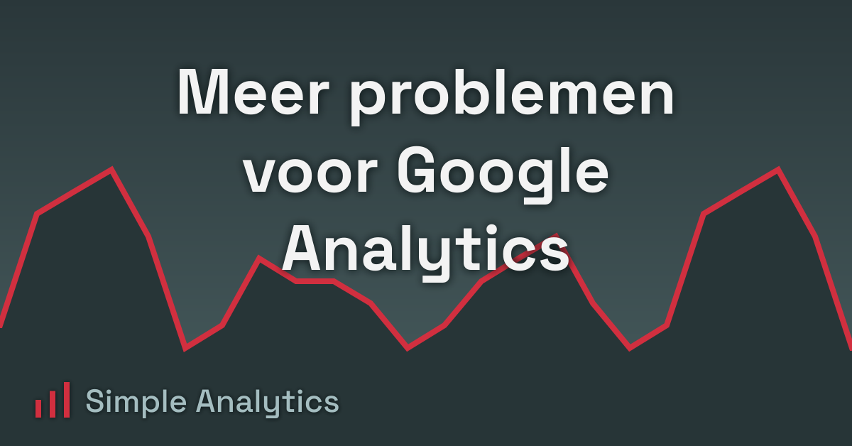 Meer problemen voor Google Analytics