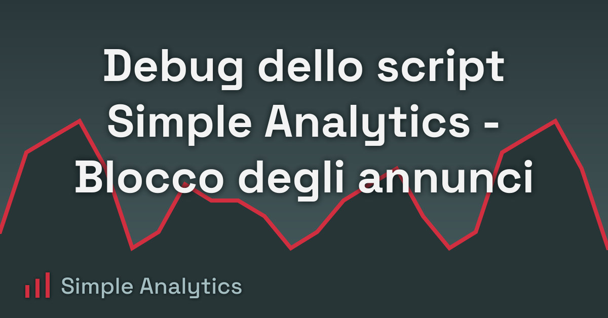 Debug dello script Simple Analytics - Blocco degli annunci