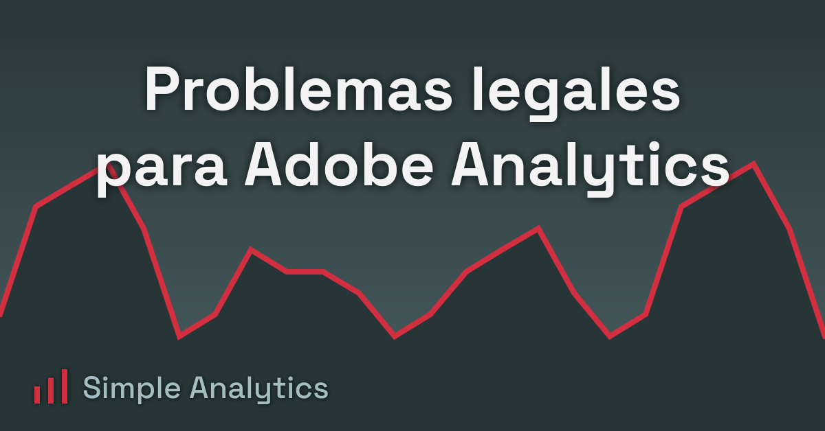 Problemas legales para Adobe Analytics