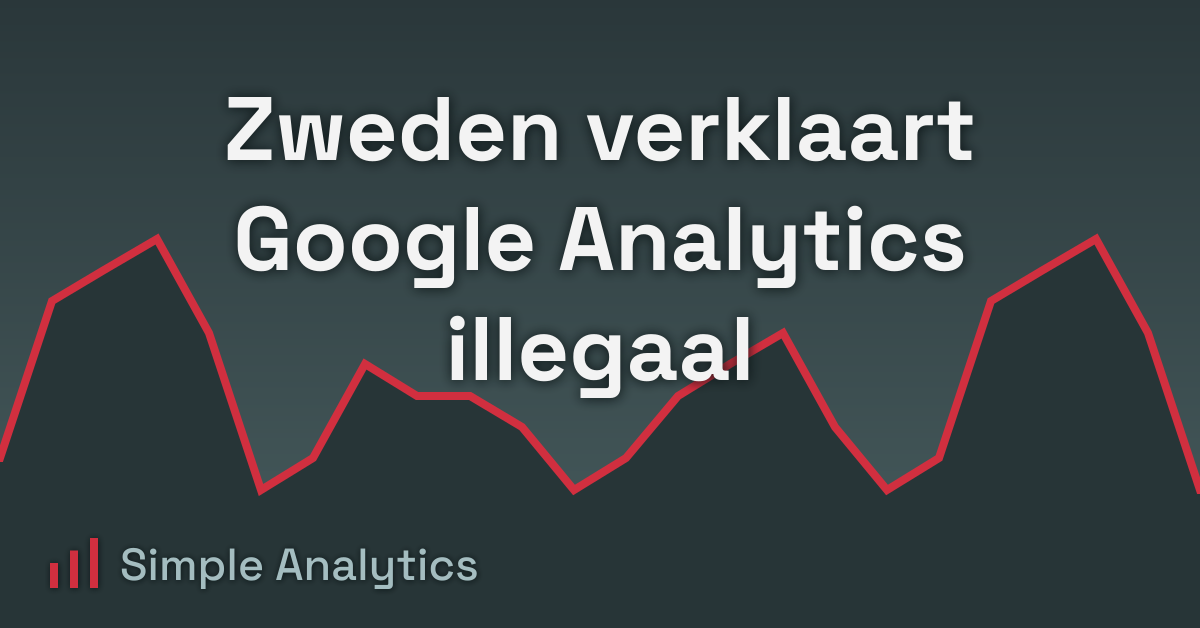 Zweden verklaart Google Analytics illegaal