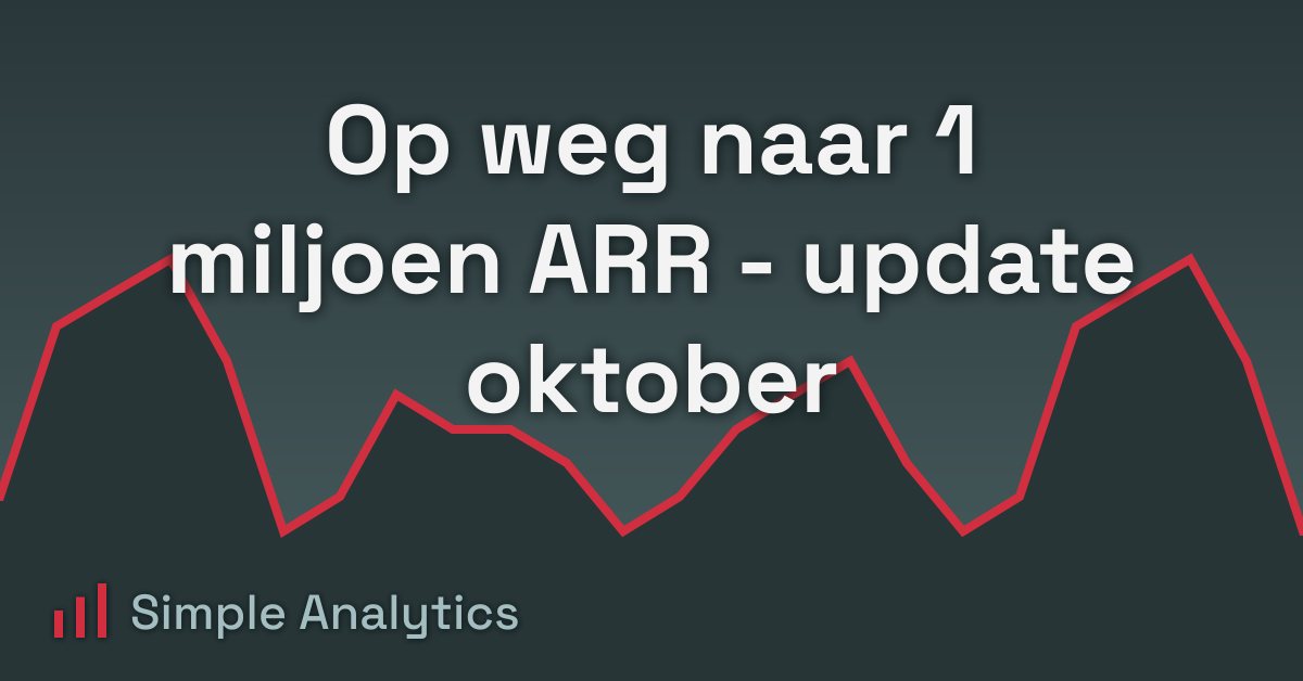 Op weg naar 1 miljoen ARR - update oktober