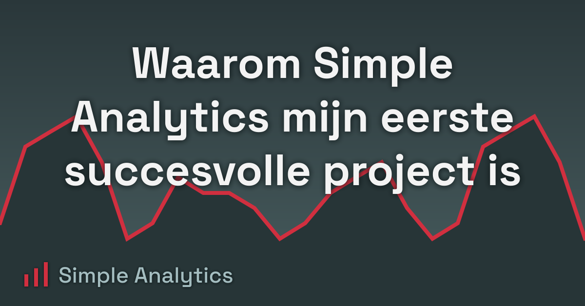 Waarom Simple Analytics mijn eerste succesvolle project is